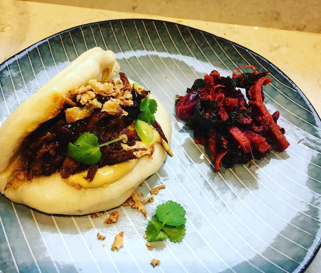 Korean BBQ Venison Bao Buns